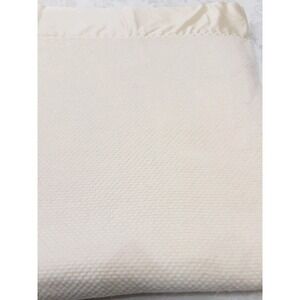 Royal Velvet Blanket By Fieldcrest Satin Binding Twin Acrylic Beige USA VTG
